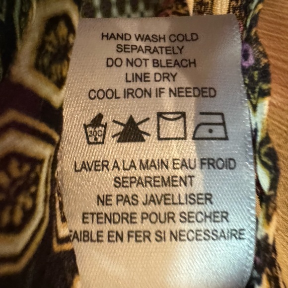 Anthropologie Pleione Mult-Patchwork Long Sleeve Blouse- Size Small - Picture 2 of 5